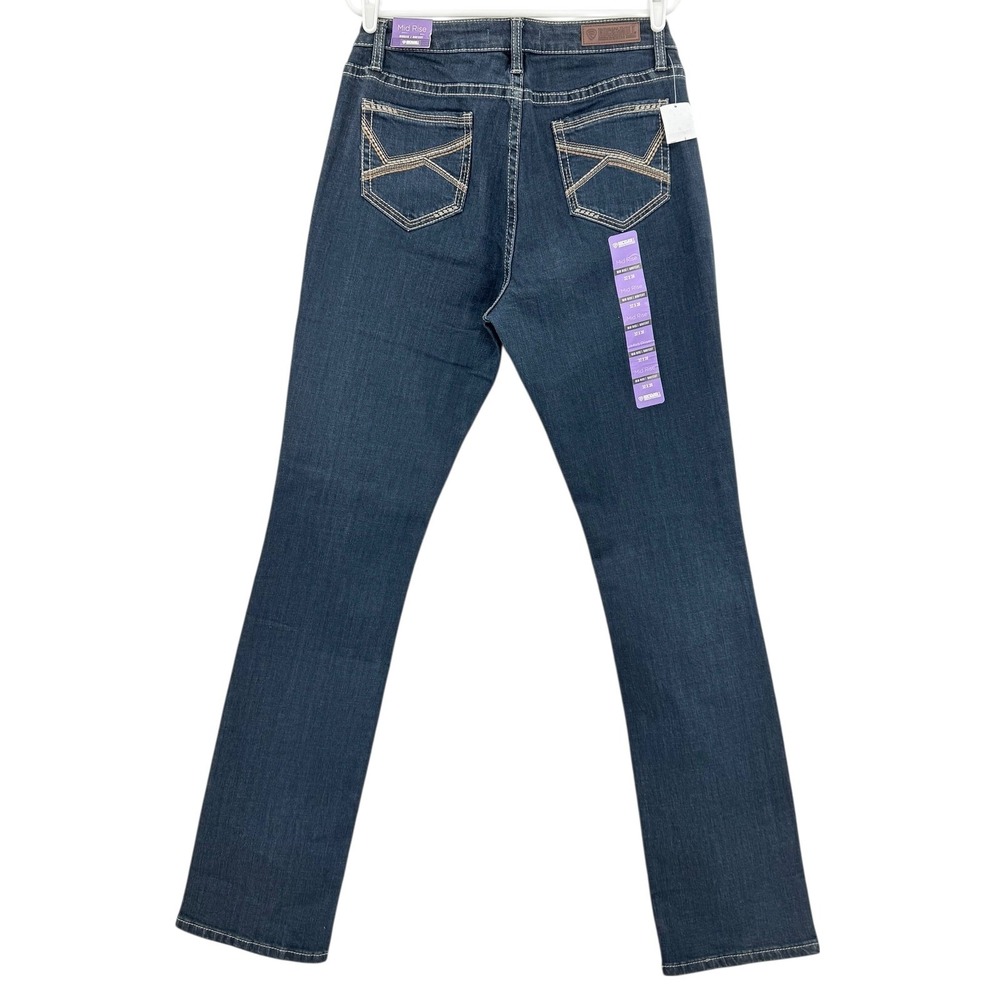 Rock & Roll Denim Tall Women's Blue Jeans W32 L38 Stretch Boot-cut Mid Rise NWT